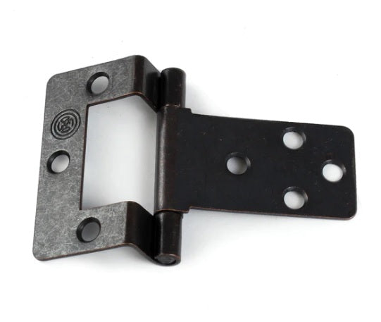 Bifold Flat Flush Hinges For Overlay Doors - Non Mortise - 2" Inches - High Quality Steel - Multiple Finishes Available - Sold Individually