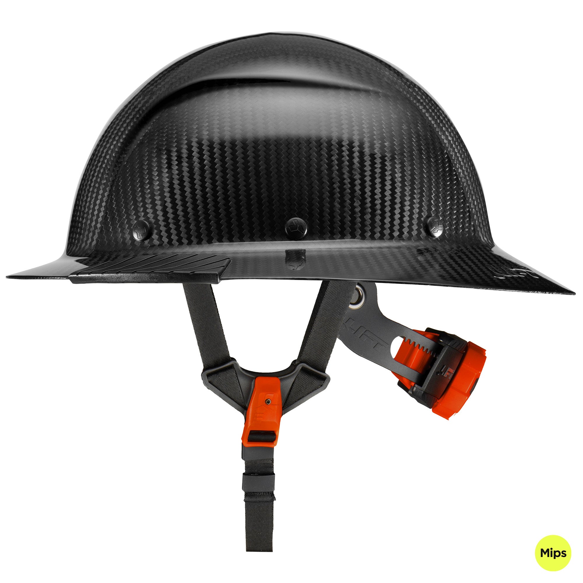 LIFT Safety HDC-24MKGC DAX Full Brim Hard Hat with Mips - Carbon Gloss