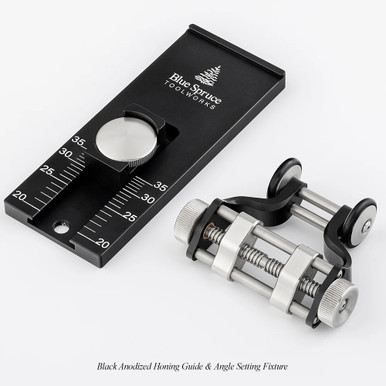 Blue Spruce Toolworks HNGD-BLK Honing Guide, Black Anodized