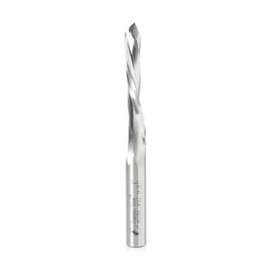 Amana Tool HSS1701 High Speed Steel (HSS) 18° Helix Single Flute 1/2 D x 2-1/4 CH x 1/2 SHK x 5-1/4 Inch Long Down-Cut Door Bit for RUVO Door Machine