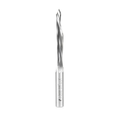 Amana Tool HSS1705 High Speed Steel (HSS) Single Flute 1/2 D x 2-1/2 CH x 1/2 SHK x 5-1/2 Inch Long Down-Cut Door Bit for NORFIELD Door Machine