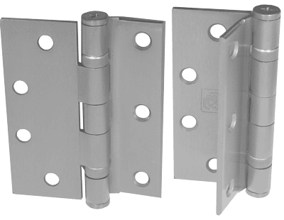 Half Mortise Standard Weight Ball Bearing Hinges – 4-1/2" Inch - Multiple Finishes Available – 3 Packs