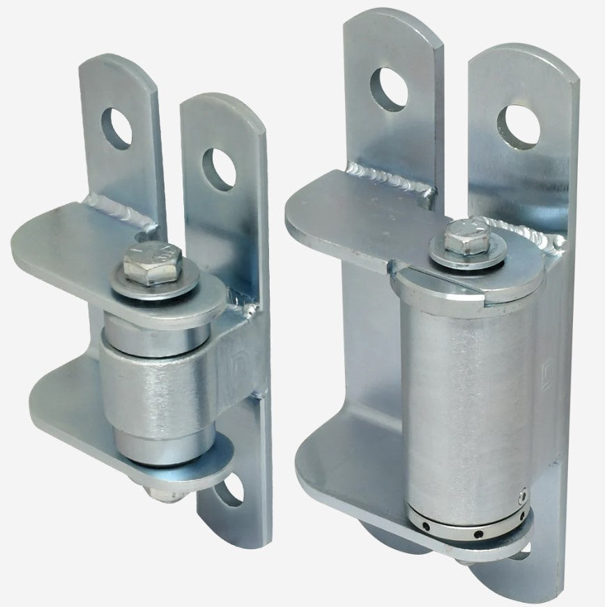 Heavy Duty Shut It Badass Gate Hinges - Face Mount - Bolt On or Weld On - Self-Closing Up To 440 Lbs - Zinc Finish - Sold Individually or as a Set