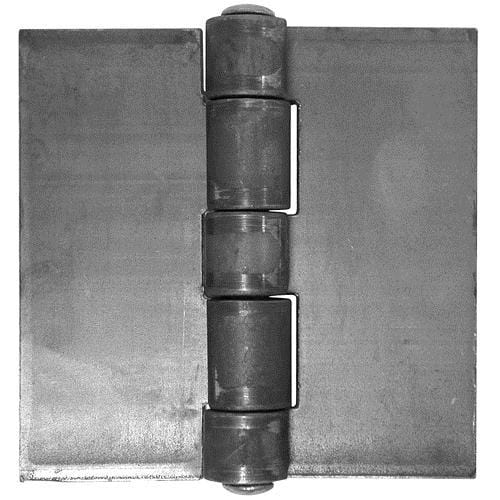 Weld On Hinges - Solid Steel Heavy Duty - 4 Inches Square - 2 Pack