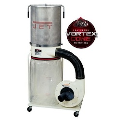 Jet 708659K DC-1100VX-CK Dust Collector, 1.5HP 1PH 115/230V, 2-Micron Canister Kit