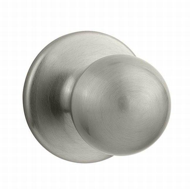Kwikset Residential Door Knob - Non-Locking Passage Knob - Polo Style - Satin Nickel Finish - Sold Individually