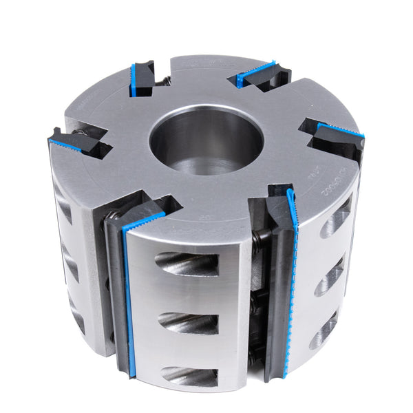 100mm CL x 150mm OD x 2-1/8" Bore, 6 Knife, 20Deg -- Straight Bore Moulder Head - Clearance
