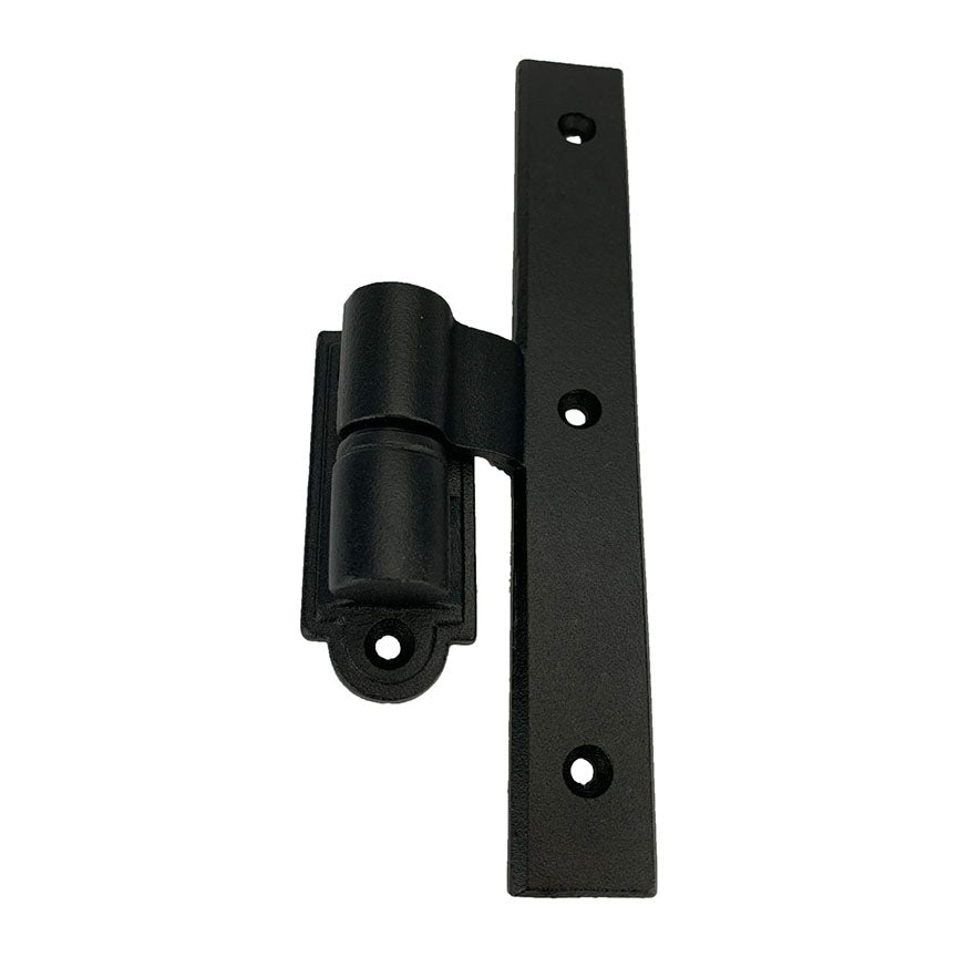L Style Shutter Hinges - Mid Range Hinge - 3/4" Inch Offset - Cast Iron - Black Powder Coat - Sold Individually