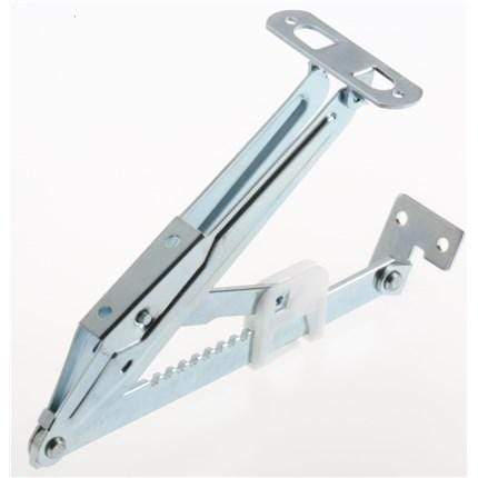 Lid Support - Lift-Up Ratchet Support - Zinc Plated Anti-Rust Finish - 8 1/2" Inches - 2 Pack