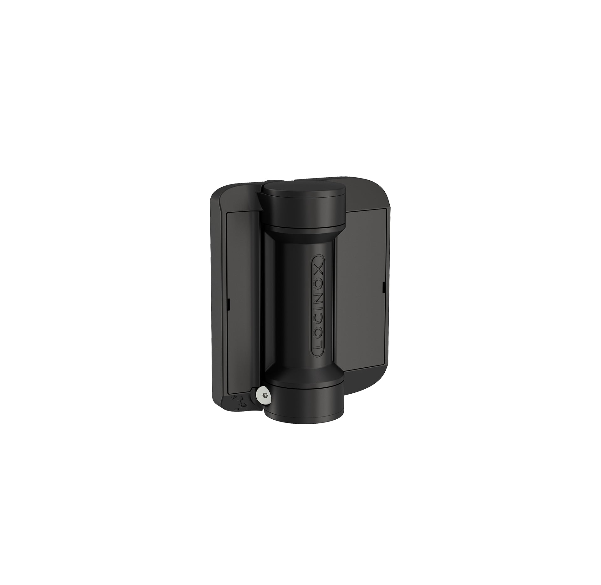 Locinox Serval - 180° Adjustable Gate Spring Hinges - For Square or Round Frames - Black Finish - 2 Pack