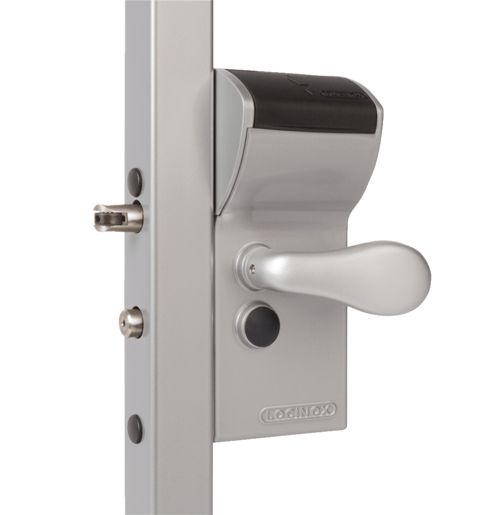 Locinox Free Vinci - Surface Mounted Mechanical Code Lock For Gates With Secured Entrance And Free Exit - For Square or Flat Profiles 1-1/4" To 3" - Multiple Finishes - Sold Individually