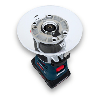 Wood Grain Junkie TrimFit Pro Round Router Base Plate for Bosch Colt (18V Cordless)