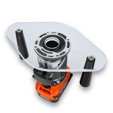 Wood Grain Junkie TrimFit Pro Dual Grip Router Base Plate for Ridgid and Ryobi
