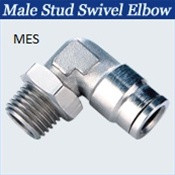 Stainless Male Swivel Elbow- Tube X Thread