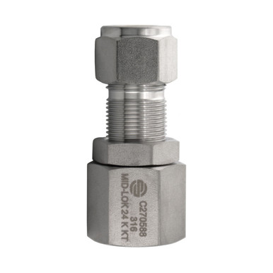 Tube x Female Bulkhead with Nut