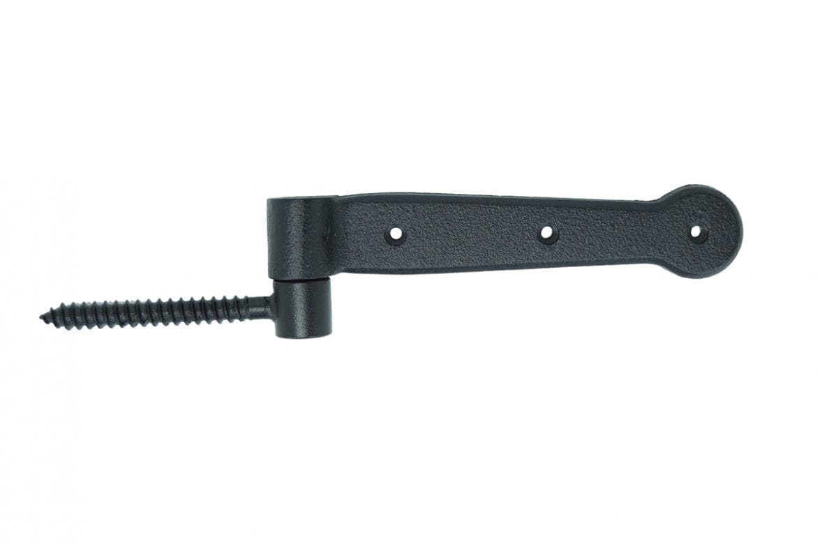 Mini Strap Hinge for Shutters - 6-1/4" Inch - Cast Iron - WeatherWright Finish - Sold in Pairs