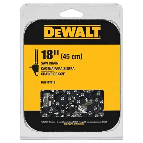 Dewalt DWO1DT618, 18" Replacement Chain for DCCS672 Chainsaws