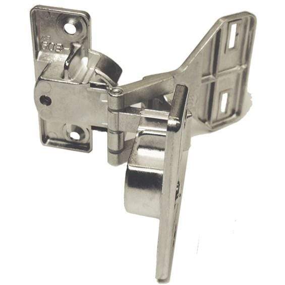 Office And General Heavy Duty Hinge - Multiple Types, Degree Openings, And Overlays Available - Heavy Zinc Alloy Construction - Satin Nickel Finish - Sold Individually