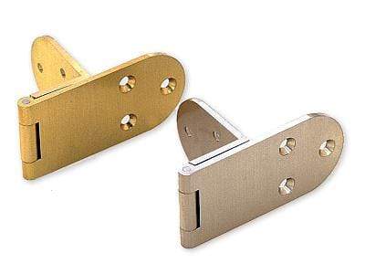 Overlay Door Angle Hinge - For Cabinets - Brass Construction - Multiple Finishes Available - Sold Individually