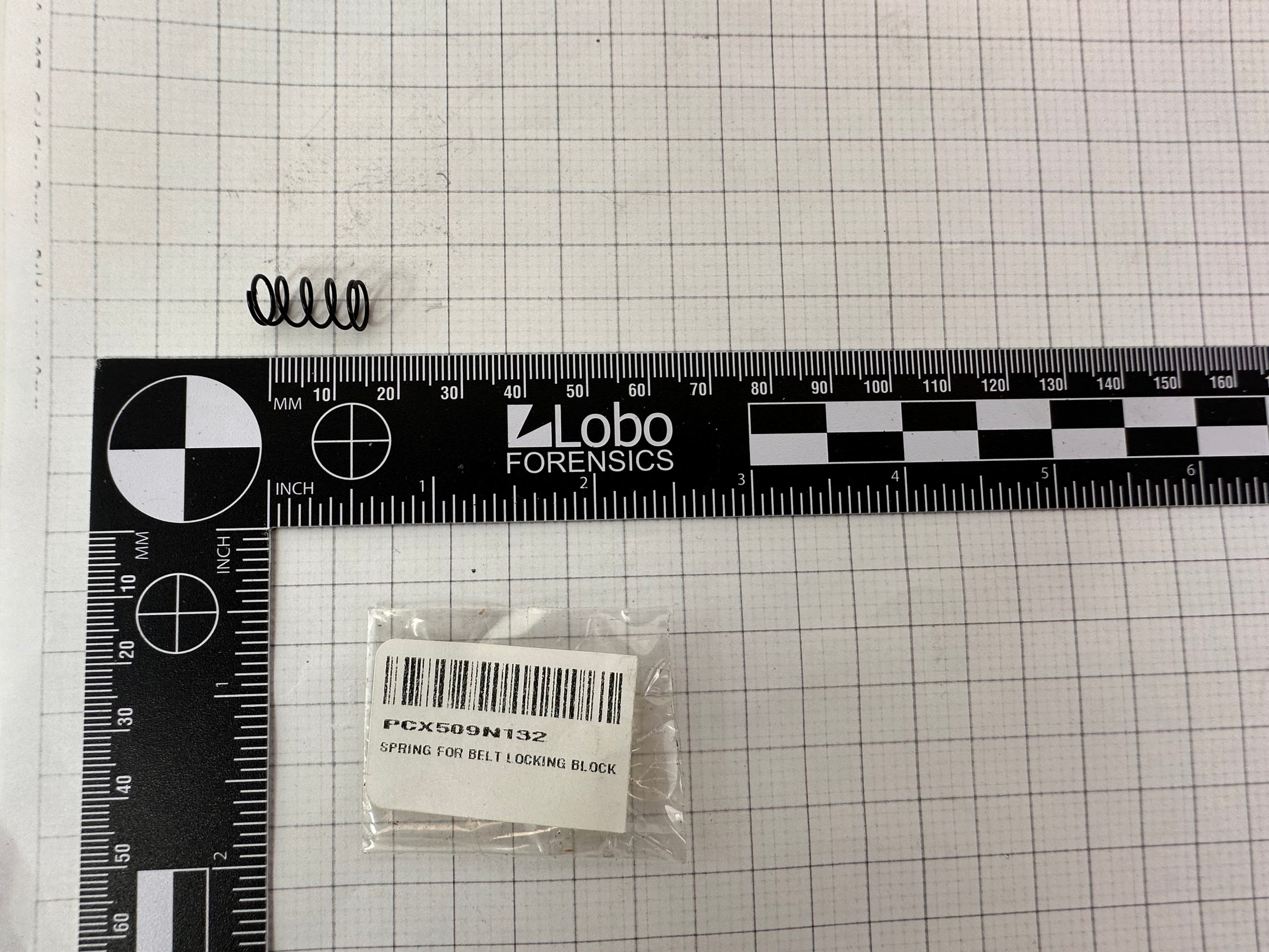 SPRING FOR BELT LOCKING BLOCK