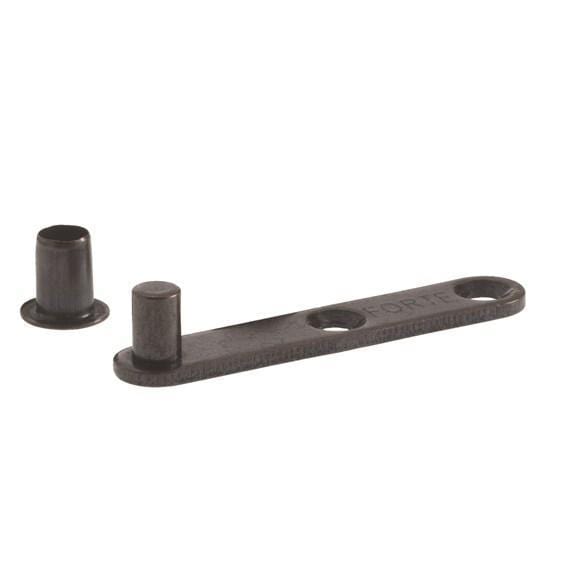Pivot Door Hinges - Center Pivoting - High Quality Steel - Statuary Bronze Finish - 2 Pack