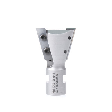 Amana Tool RC-45840 Insert Dovetail 15 Deg x 39.5mm D x 31.5mm x M12x1 SHK Router Bit for Hundegger Machines