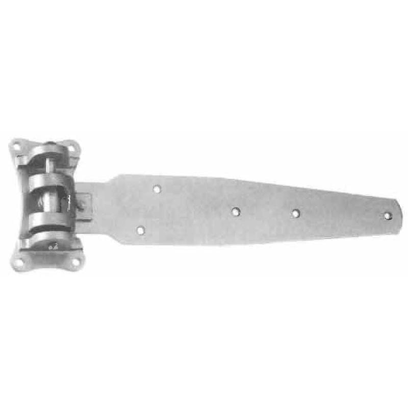 Refrigeration Hinges - Large Cam Lift Hinge - Heavy Strap Of 1/4" Steel - 21-5/8" Inch - Multiple Offsets - Zinc Plated - Sold Individually