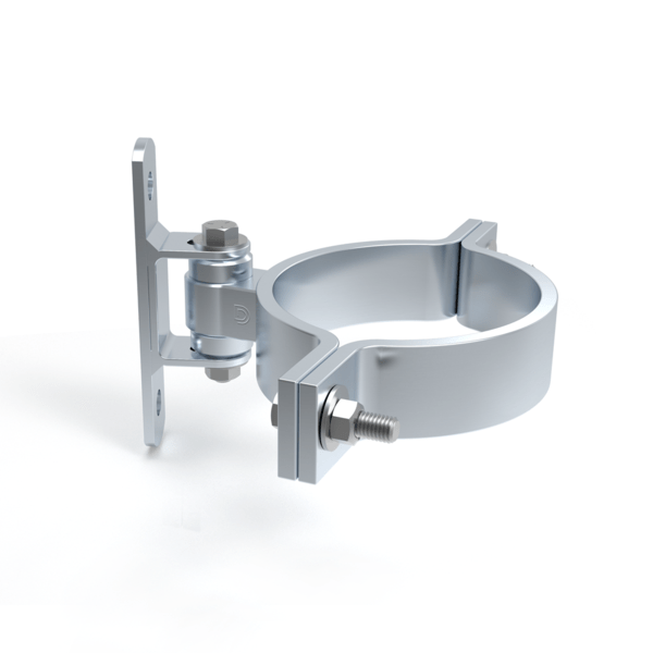 Round Bolt-On Heavy Duty Badass Gate Hinge 8" - Steel With Zinc Plating - Up To 750 Lbs - Sold Individually