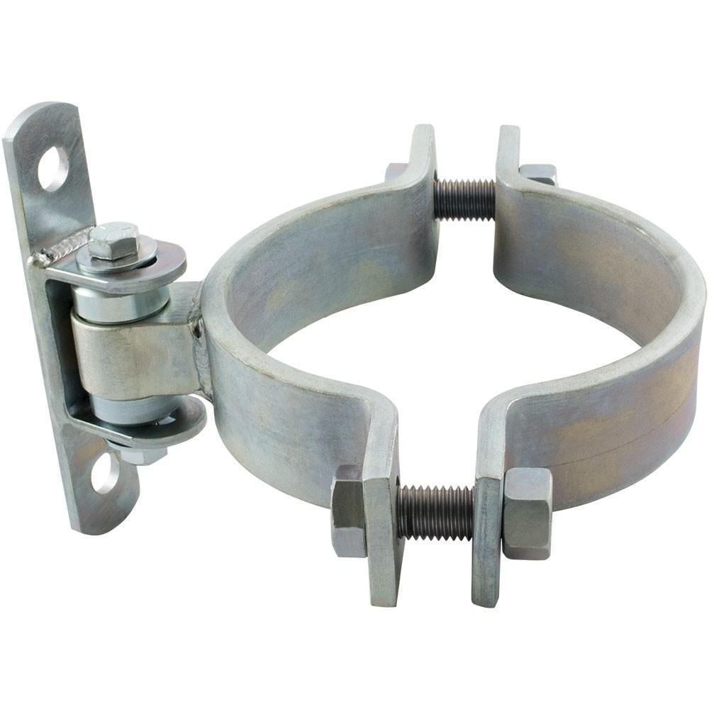 Round Bolt-On Heavy Duty Badass Gate Hinge 6" - Steel With Zinc Plating - Up To 750 Lbs - Sold Individually