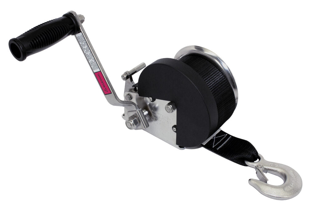 Stainless Steel Trailer Winch with Strap and Hook