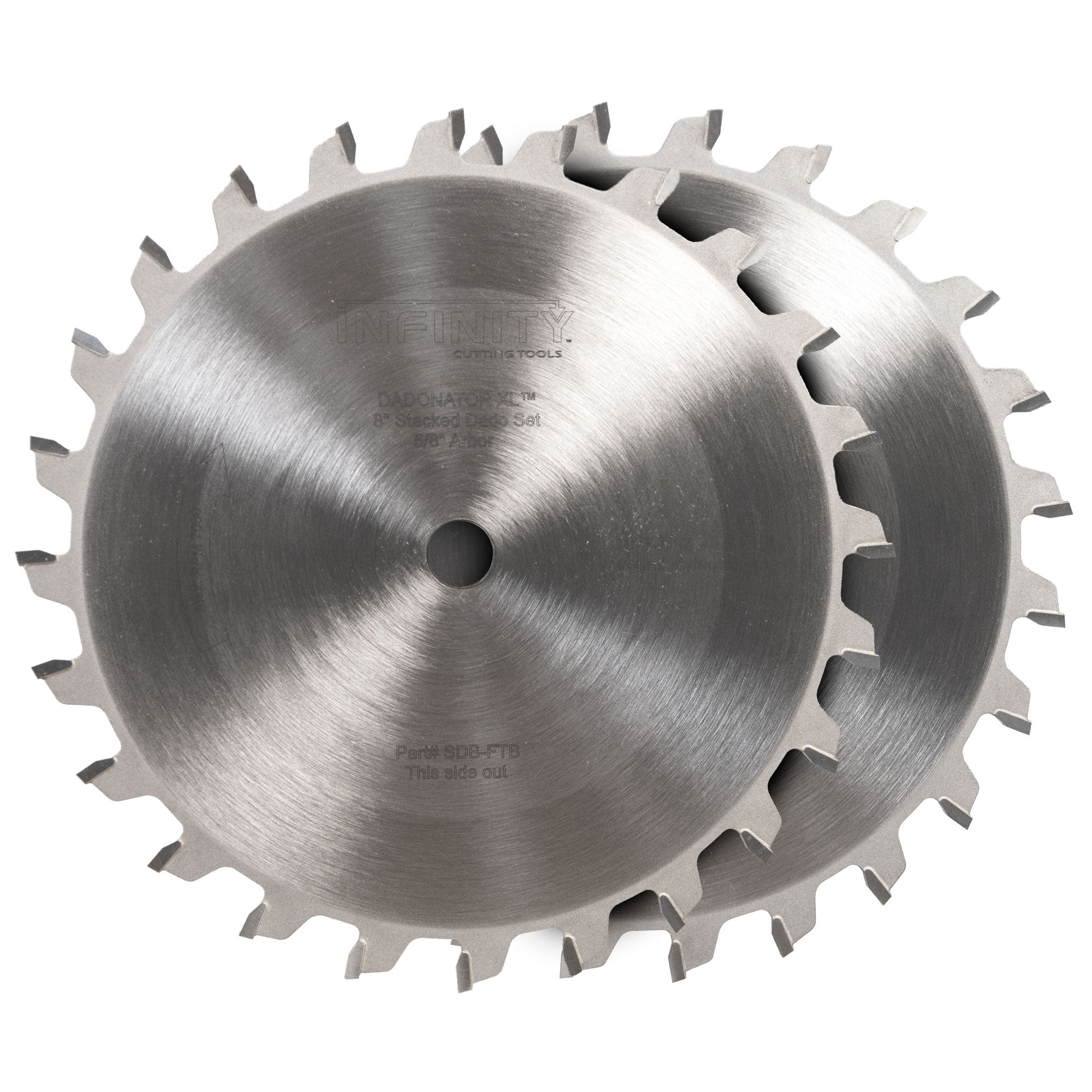 Infinity Tools Flat Top Joinery Blades for Dadonator XL, SDB-825