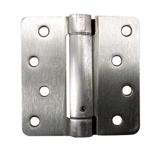 4" X 4" Spring Hinges With 1/4" Radius Corners - Multiple Finishes Available - 2 Pack