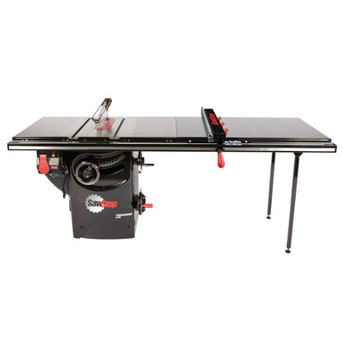 SawStop PCS175-ATGP52 Professional 1.75HP Cabinet Saw with 52 inch Professional T-Glide Advance Rip Fence, Rails & Extension Table
