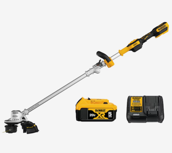 DEWALT 14" 20V MAX Brushless Cordless Folding String Trimmer Kit DCST922P1