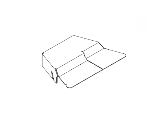 Hustler OEM 553742 Mower Deck Pulley Cover (Right Side or Discharge Side - Painted Yellow) Fits Hustler 2011 - 2017 Super Z Models (54 in. Side Discharge Models Only).