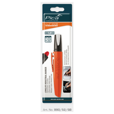 Pica 991/52/Sb Visor Permanent Refills, White, 4 Pc/Box, Blister-Version