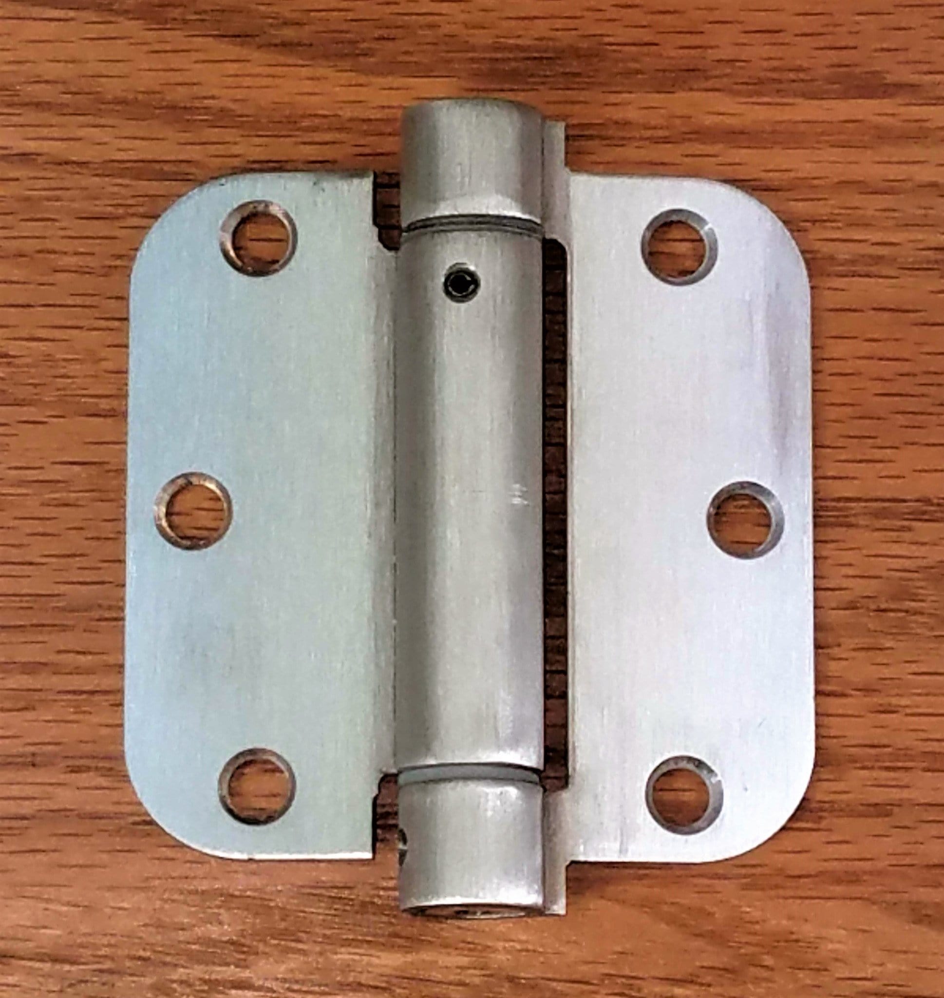 Residential Self-Closing Spring Hinges 3.5 Inch With 5/8" Radius Corner - Stainless Steel - 2 Pack
