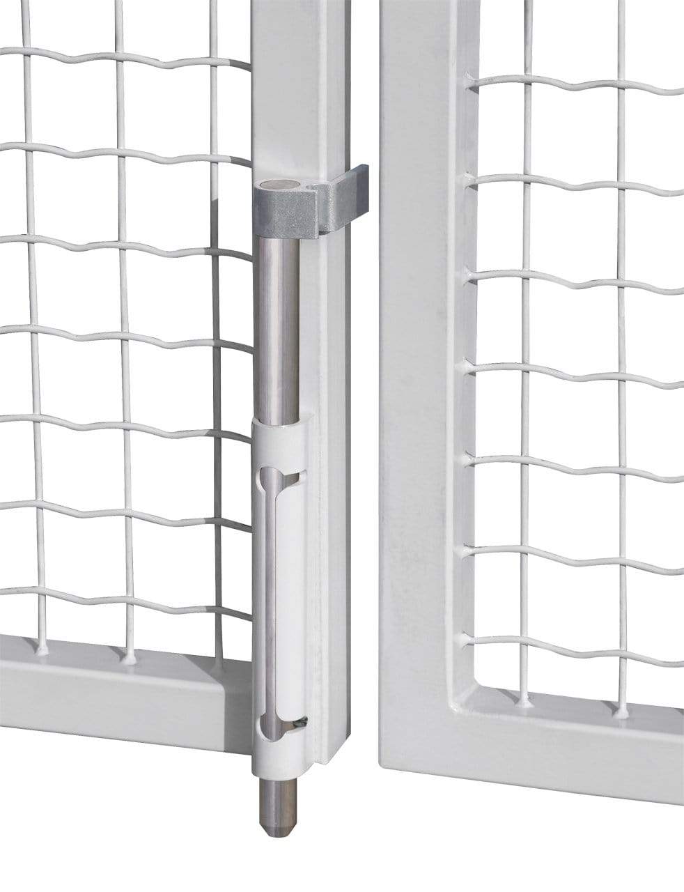 Surface Mounted Dropbolt - Minimum Gate Profile 1 1/2" Inches - Aluminum Finish - Sold Individually