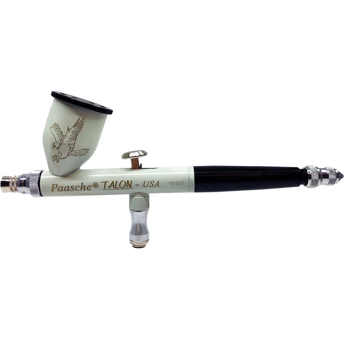 Paasche Talon Cerakote Coated – White-Black – Airbrush Only (.38mm)