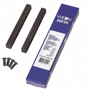 Wilton WL9-2908070P Set of Boxed Serrated Jaw Inserts with 4 Screws For 1755 Vise