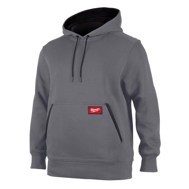Milwaukee 351G-XL XL Banded Sleeve Men's Hooded Hoodie Gray