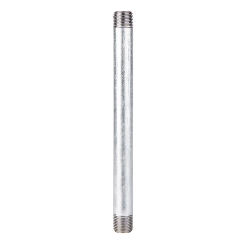 STZ Industries 303U12X9 1/2 in. MIP each X 1/2 in. D MIP Galvanized Steel 9 in. L Nipple