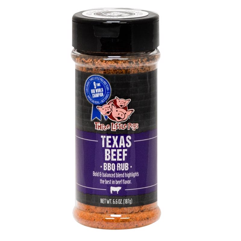 Three Little Pigs OW71200 Texas Beef BBQ Rub 6.6 oz