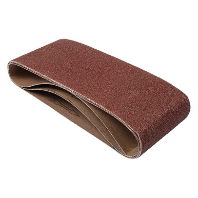 Trend Aluminum Oxide 4x24 Inch 80 Grit Abrasive Sanding Belt, AB/B100/80A, Pack of 3