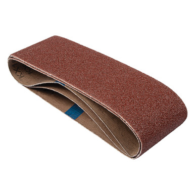 Trend Aluminum Oxide 3x21 Inch 60 Grit Abrasive Sanding Belt, AB/B75A/60A, Pack of 3