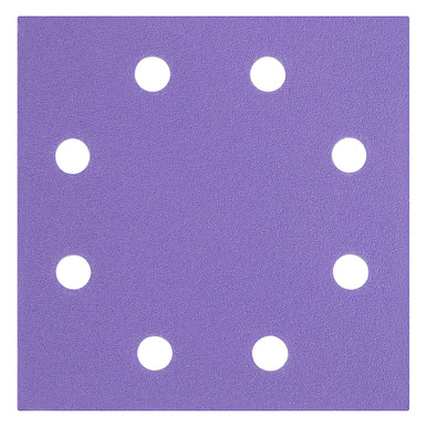 Trend 4-1/2 x 4-1/2 Inch Quarter Sheet Sanding Pads, 60/120/240 Grit, 6 Pack, Film Abrasive with Hook and Loop Fixing for Wood, Paint, Metal, AB/QTR/M6