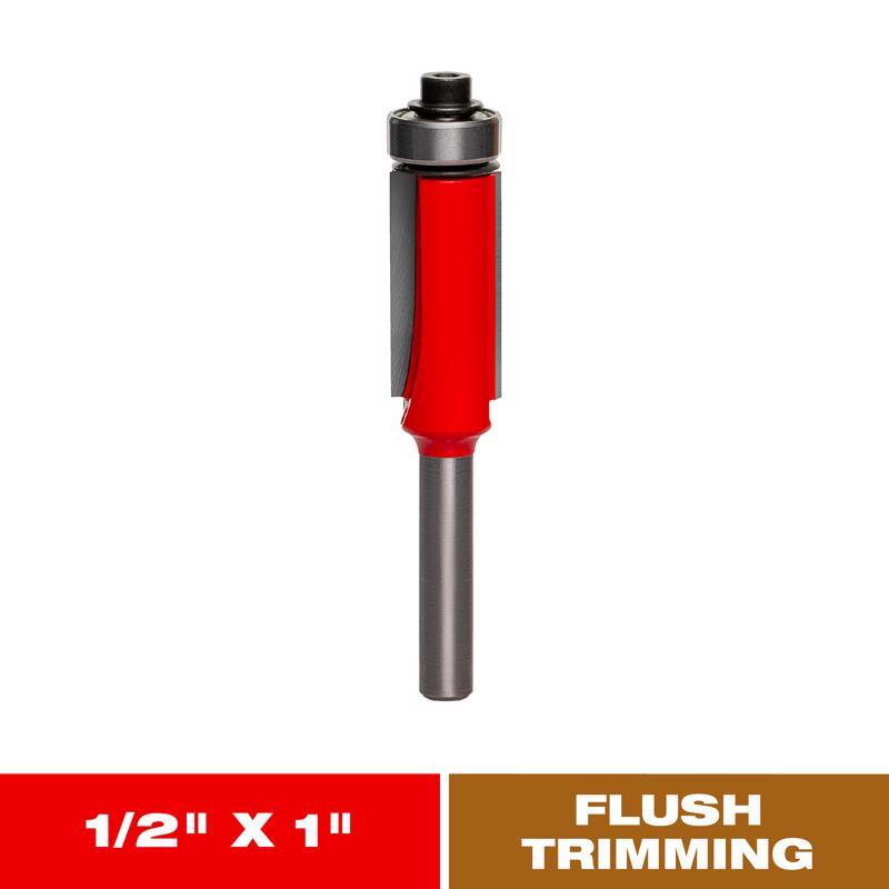 Diablo DR42104 1/2 in. D X 2-13/16 in. L Carbide Bearing Flush Trim Bit