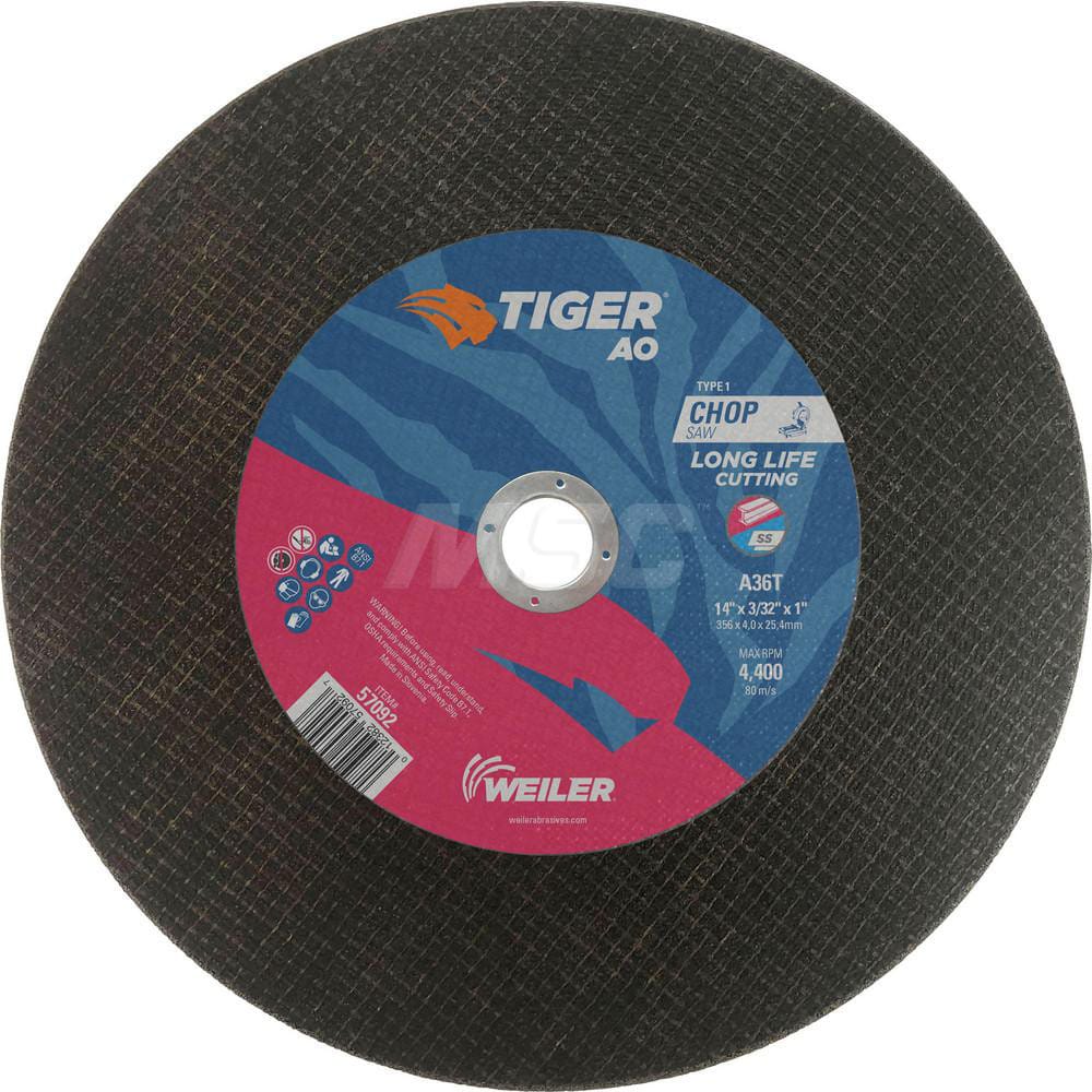 Weiler Tiger Chop Saw Cutting Wheel - 14" X 3/32" Type 1 57092