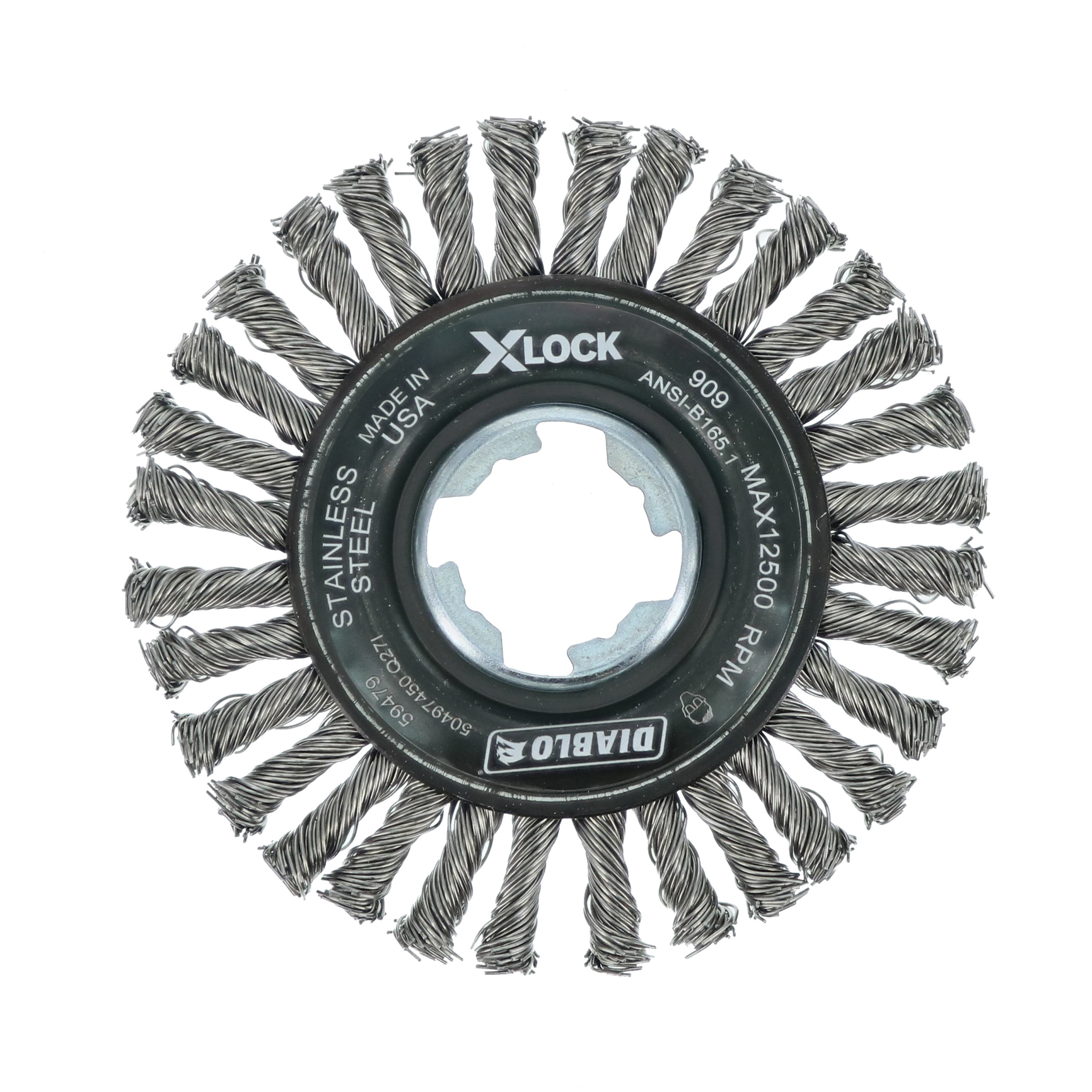 Diablo DWW400XSBS01F 4" X-LOCK Stainless Steel Stringer Bead Twist Wheel