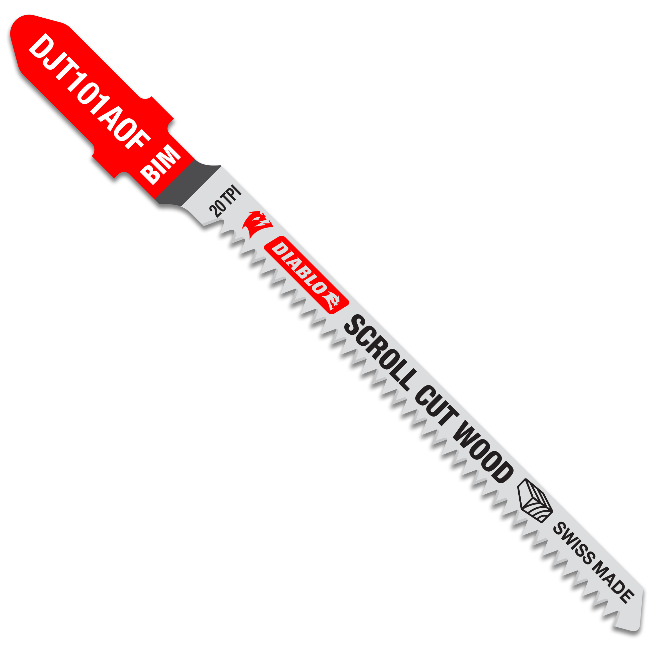 Diablo DJT101AOF5 3-1/4" 20TPI Bi-Metal Jig Saw Blades for Wood (5-Pack)